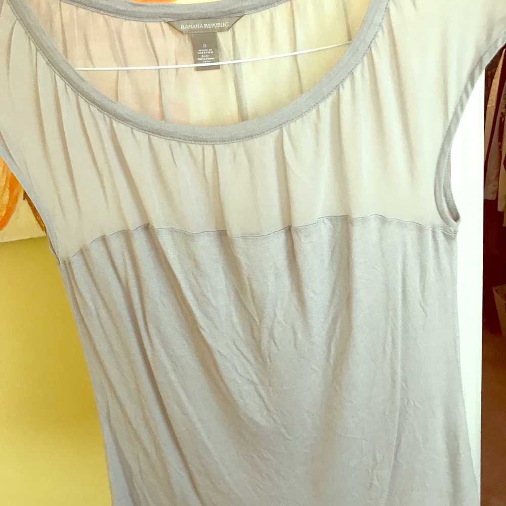 Silk and sheer blouse